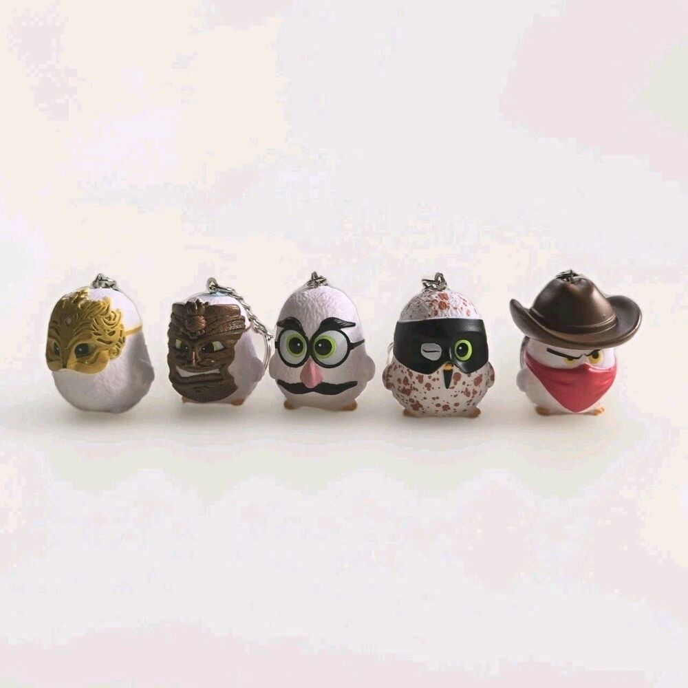 Coop Squad Keychains Set of 5 Chicken Keychains Chicken